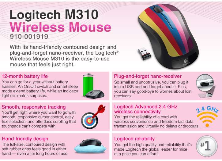 logitech wireless mouse instructions